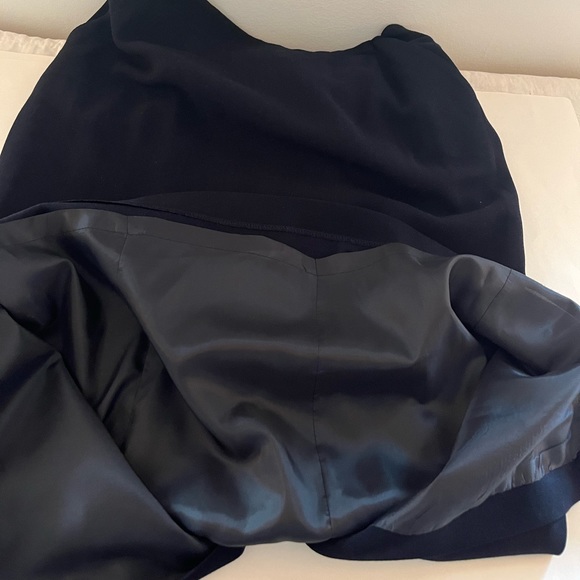 SOLD - On another Platform! LRL Wool Maxi Pencil Navy Blue Vintage Skirt - Picture 9 of 10